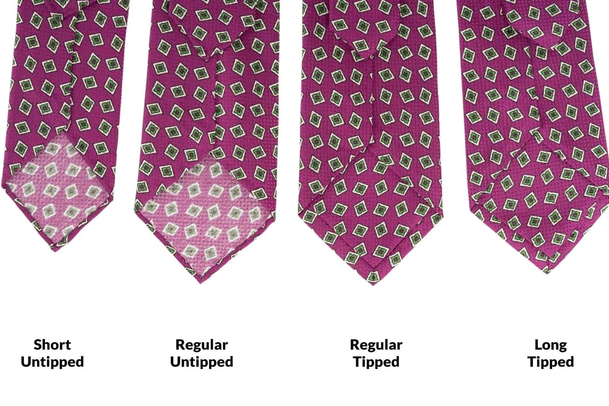 Begonia Purple & Diamond Jacquard Silk Tie