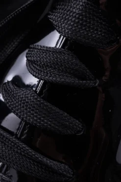Black Barathea Evening Shoelaces