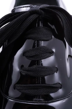 Black Barathea Evening Shoelaces