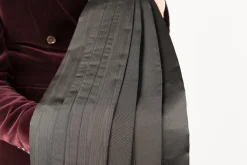 Black Barathea Silk Cummerbund