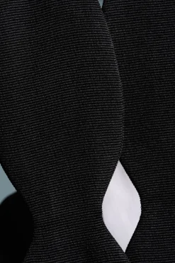 Black Diamond Silk Faille Grosgrain Bow Tie
