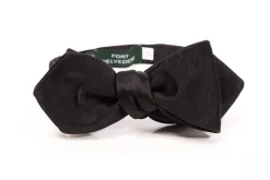 Black Diamond Silk Satin Self-Tie Bow Tie