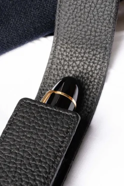 Black Full-Grain Togo Leather Pen Case
