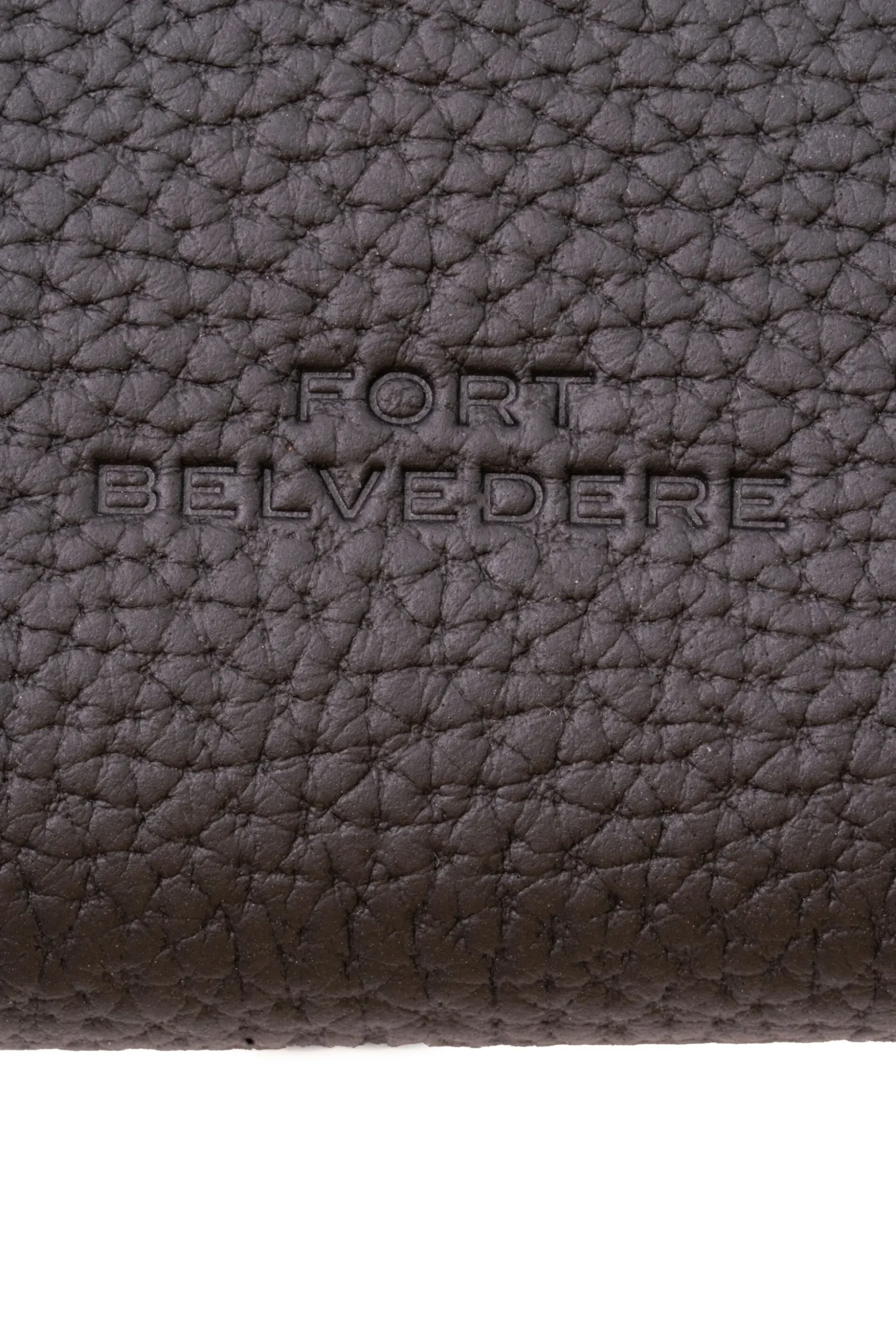 Black Full-Grain Togo Leather Pen Case