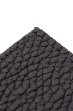 Black Full-Grain Togo Leather Passport Holder