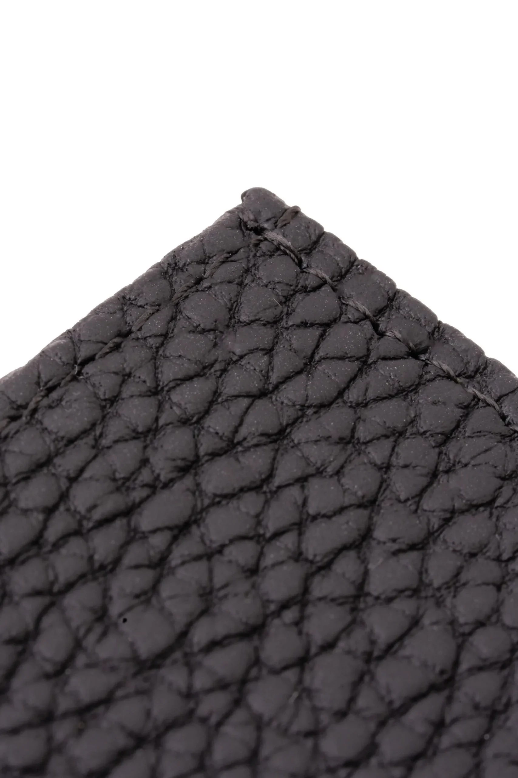 Black Full-Grain Togo Leather Passport Holder