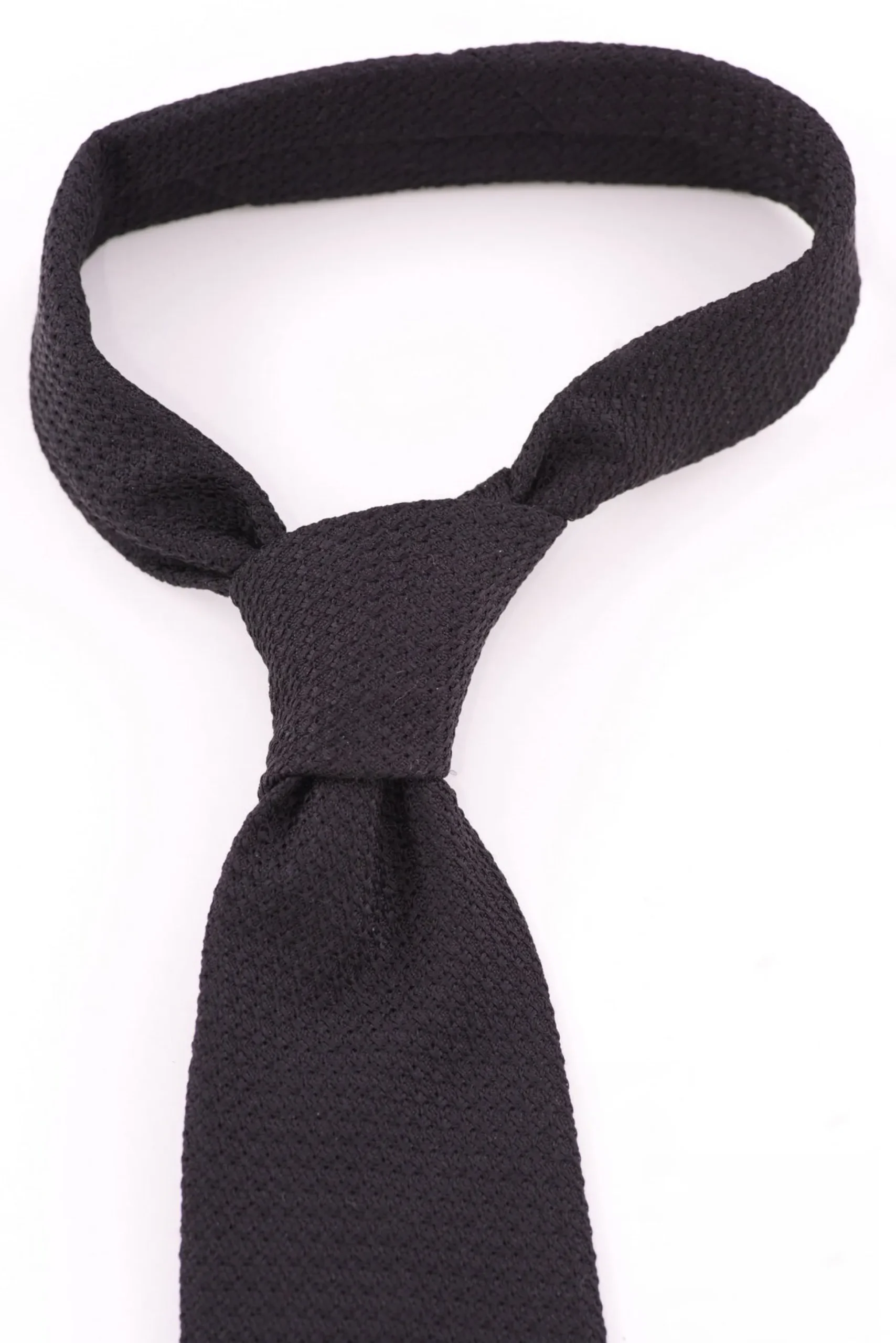 Black Grenadine Silk Tie