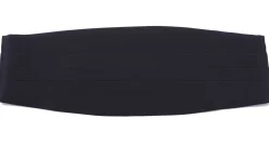 Black Satin Silk Cummerbund