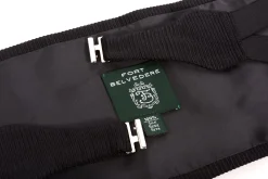 Black Wide Ribbed Grosgrain Silk Cummerbund