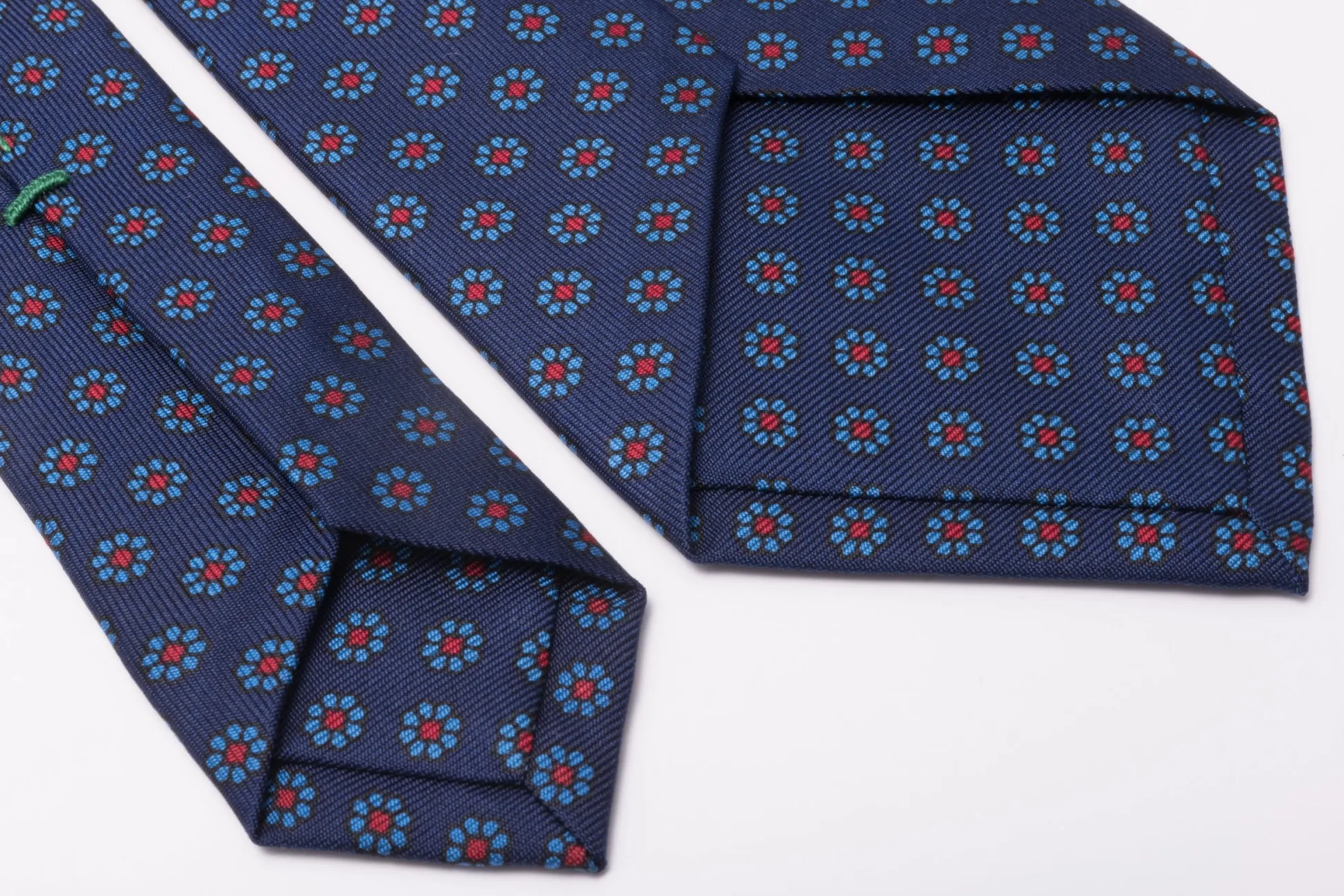 Blue Macclesfield Neats Madder Silk Tie