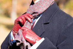 Bronze Paisley & Diamond Double Sided Scarf