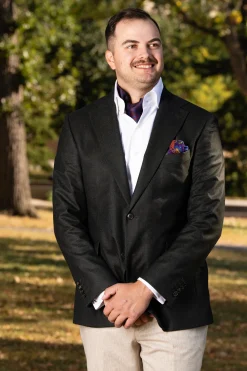 Brown Paisley Silk Ascot