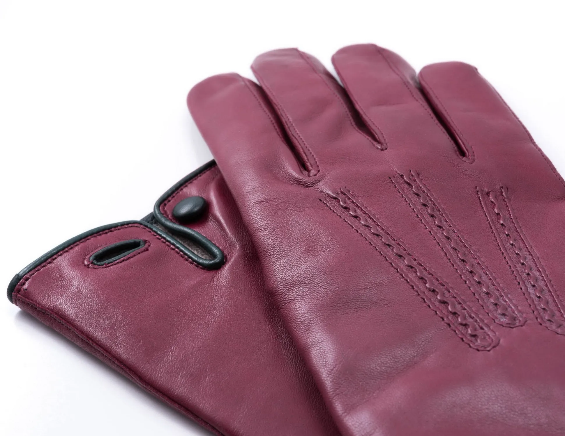 Burgundy Lamb Nappa Leather Dress Gloves
