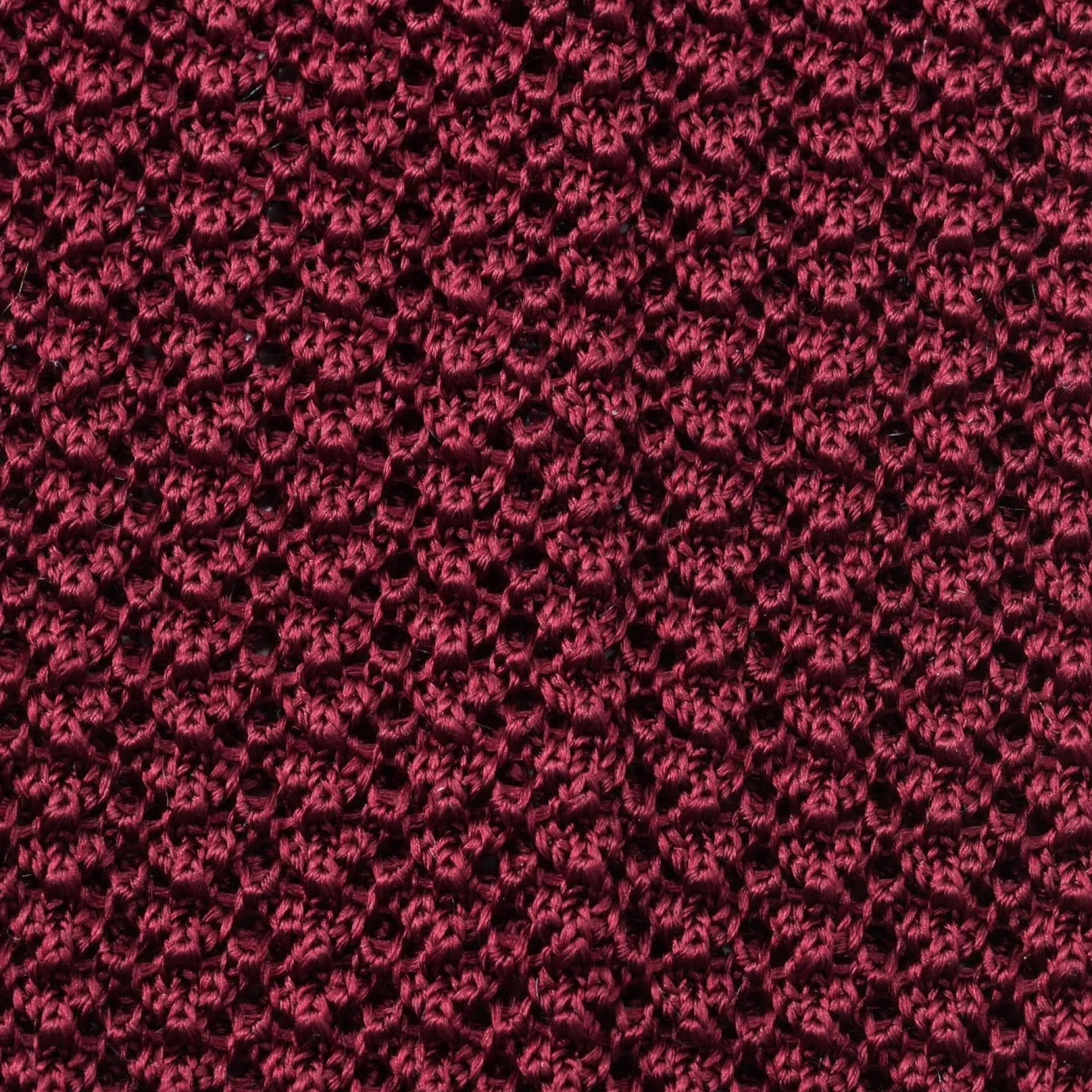 Burgundy Silk Knit Tie