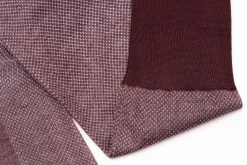Burgundy & White Two-Tone Solid Socks