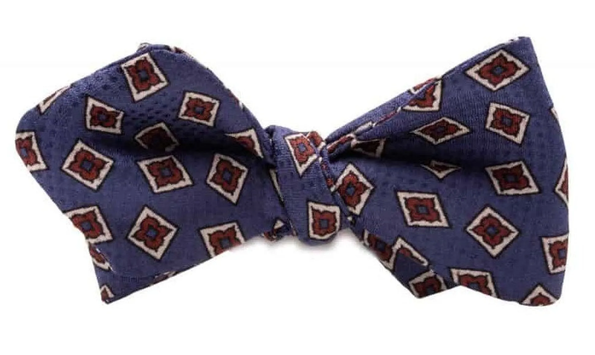 Butcher Blue Jacquard Woven Bow Tie