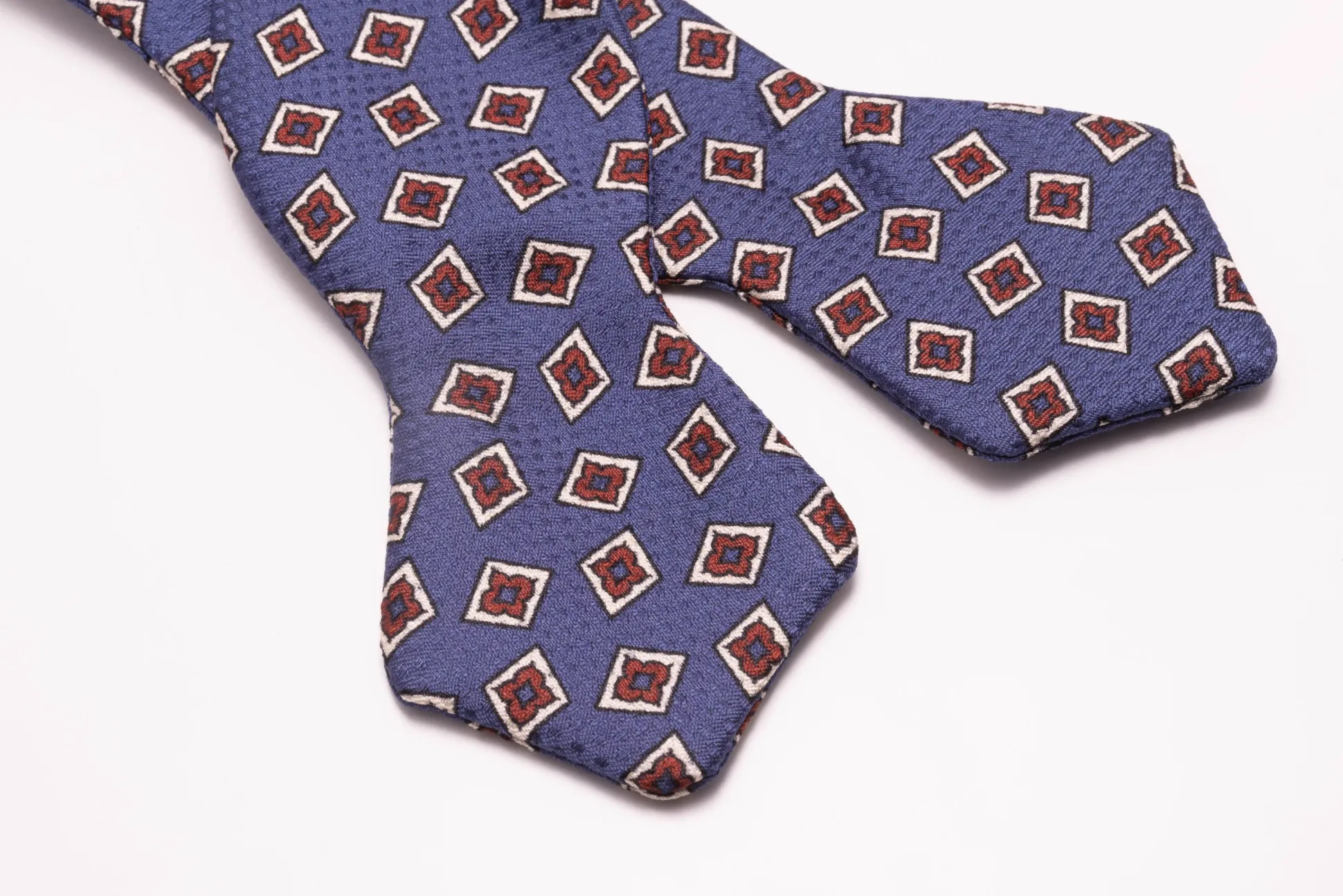 Butcher Blue Jacquard Woven Bow Tie