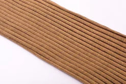 Caramel & Dark Burgundy Shadow Stripe Lightweight Cotton Socks