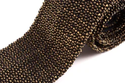 Charcoal & Cognac Two-Tone Silk Knit Tie