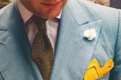 Charcoal & Cognac Two-Tone Silk Knit Tie