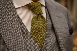 Chartreuse Green Silk Knit Tie