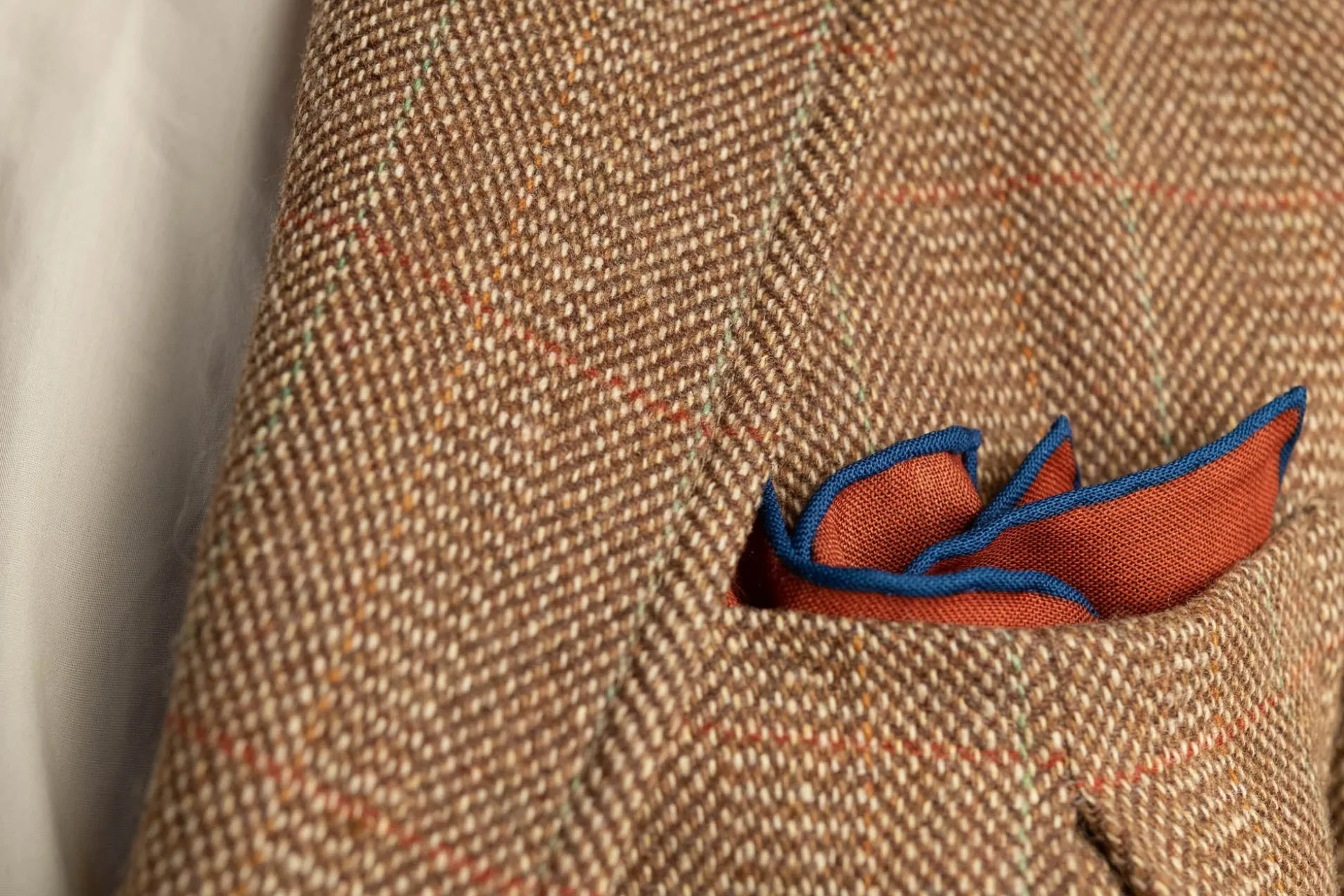 Copper Red Art Deco Egyptian Scarab Pocket Square
