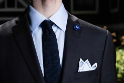 Dark Blue Mini Delphinium Boutonnière Flower