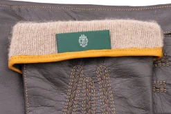 Dark Brown Touchscreen Lamb Nappa Gloves