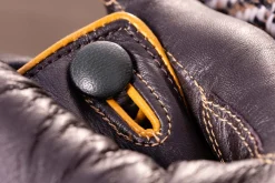 Dark Brown Touchscreen Lamb Nappa Gloves