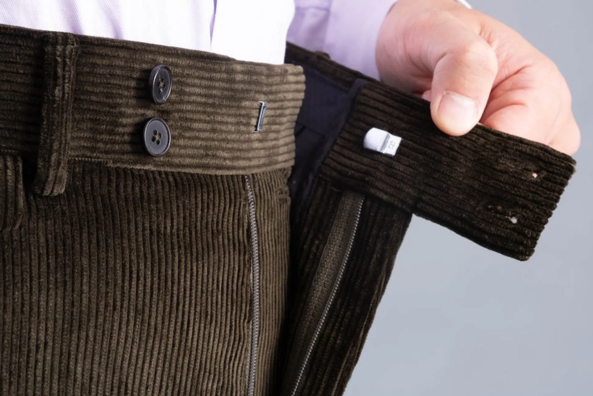 Dark Olive Stancliffe Corduroy Trousers