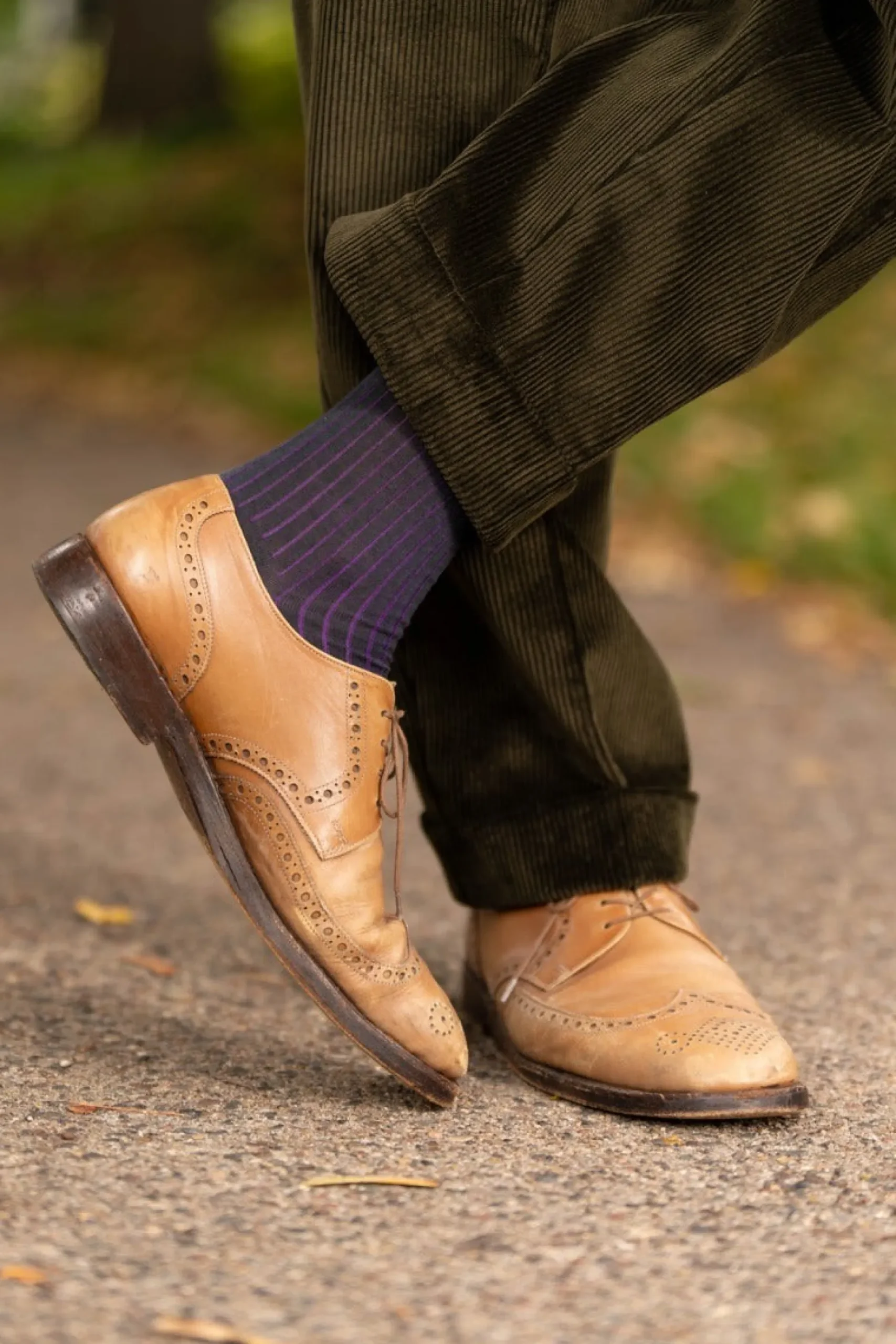 Dark Olive Stancliffe Corduroy Trousers
