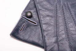 Denim Blue Touchscreen Lamb Nappa Gloves
