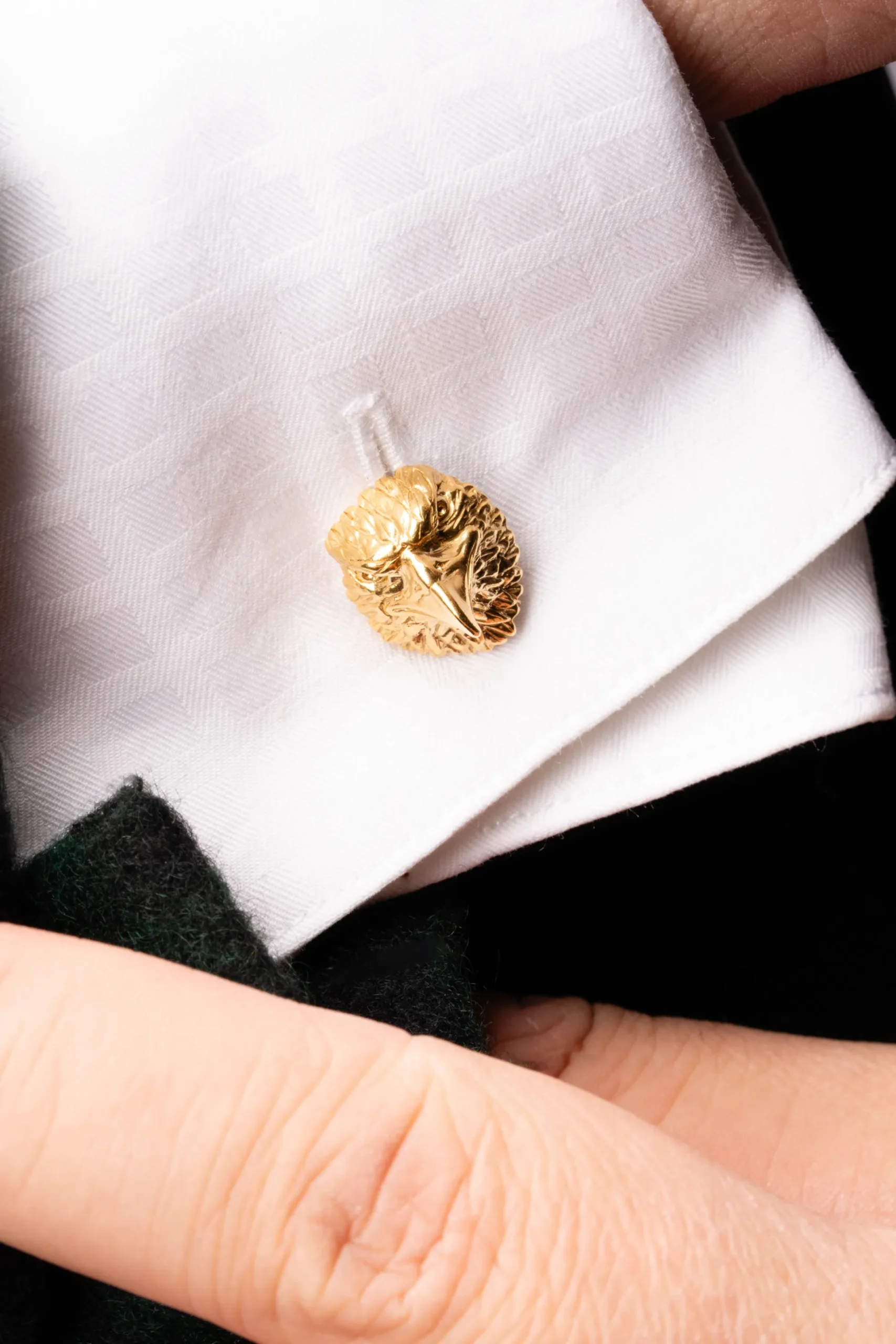 Eagle & Snake Yellow Gold Vermeil Cufflinks