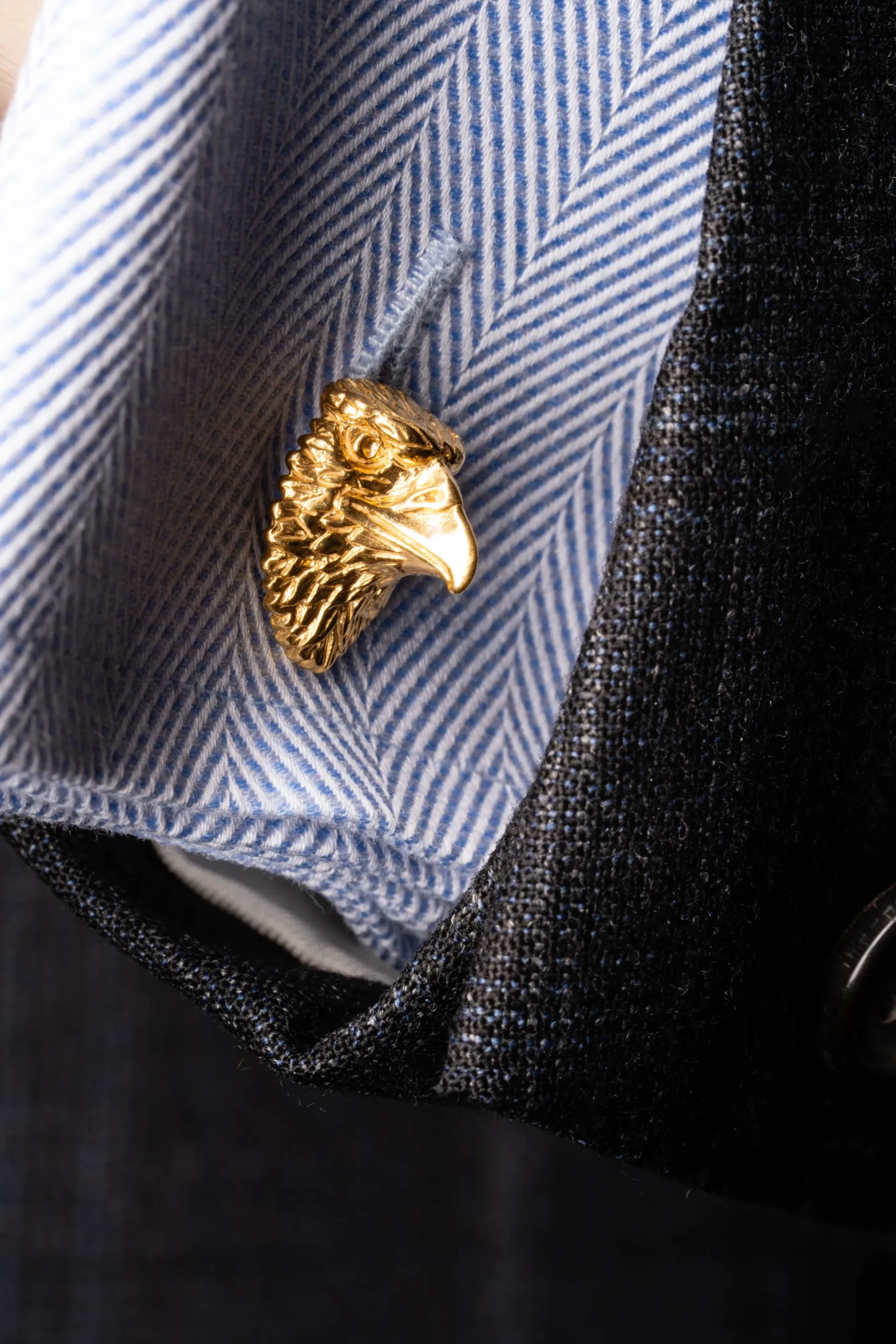Eagle & Snake Yellow Gold Vermeil Cufflinks