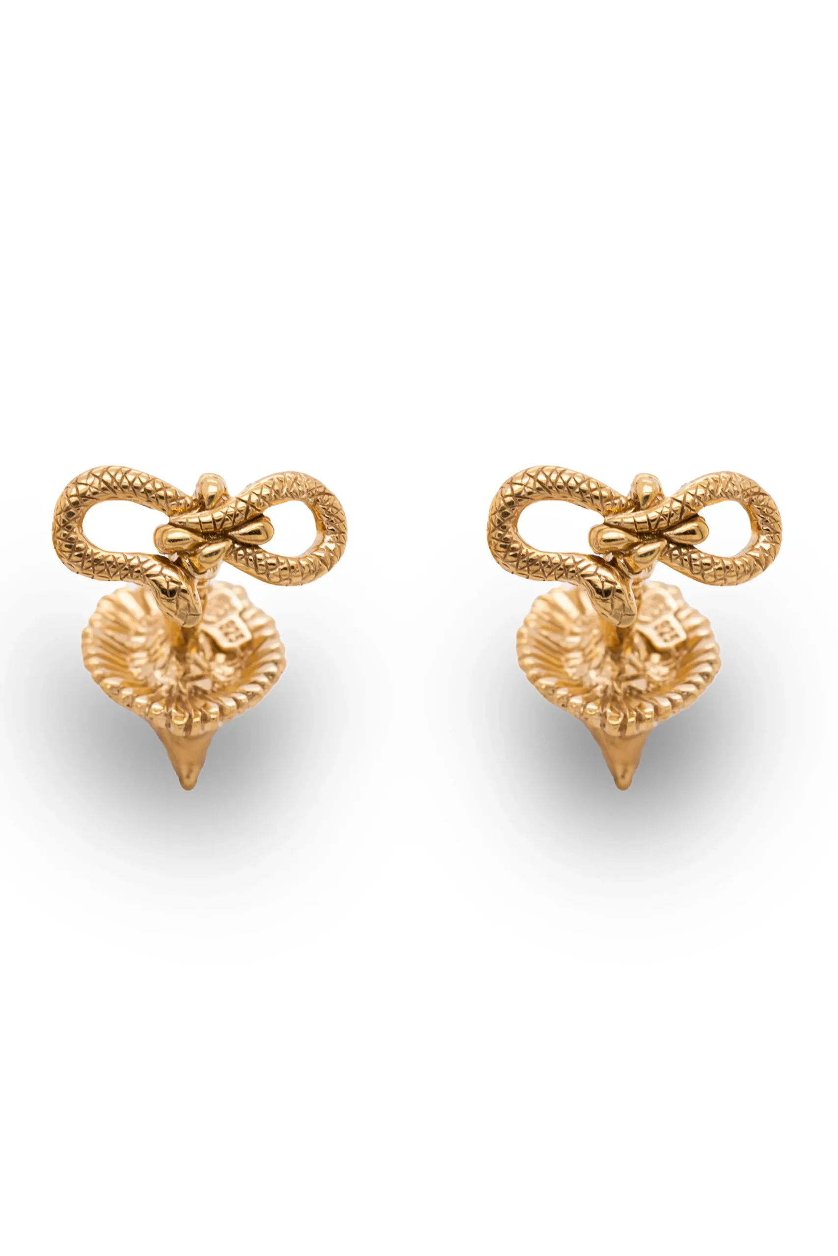 Eagle & Snake Yellow Gold Vermeil Cufflinks