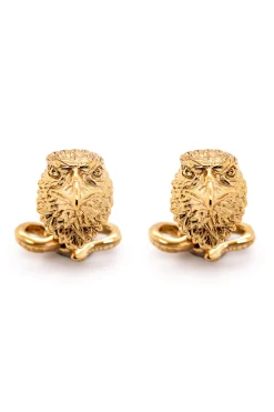 Eagle & Snake Yellow Gold Vermeil Cufflinks