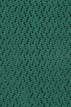 Emerald Green Zigzag Silk Knit Tie