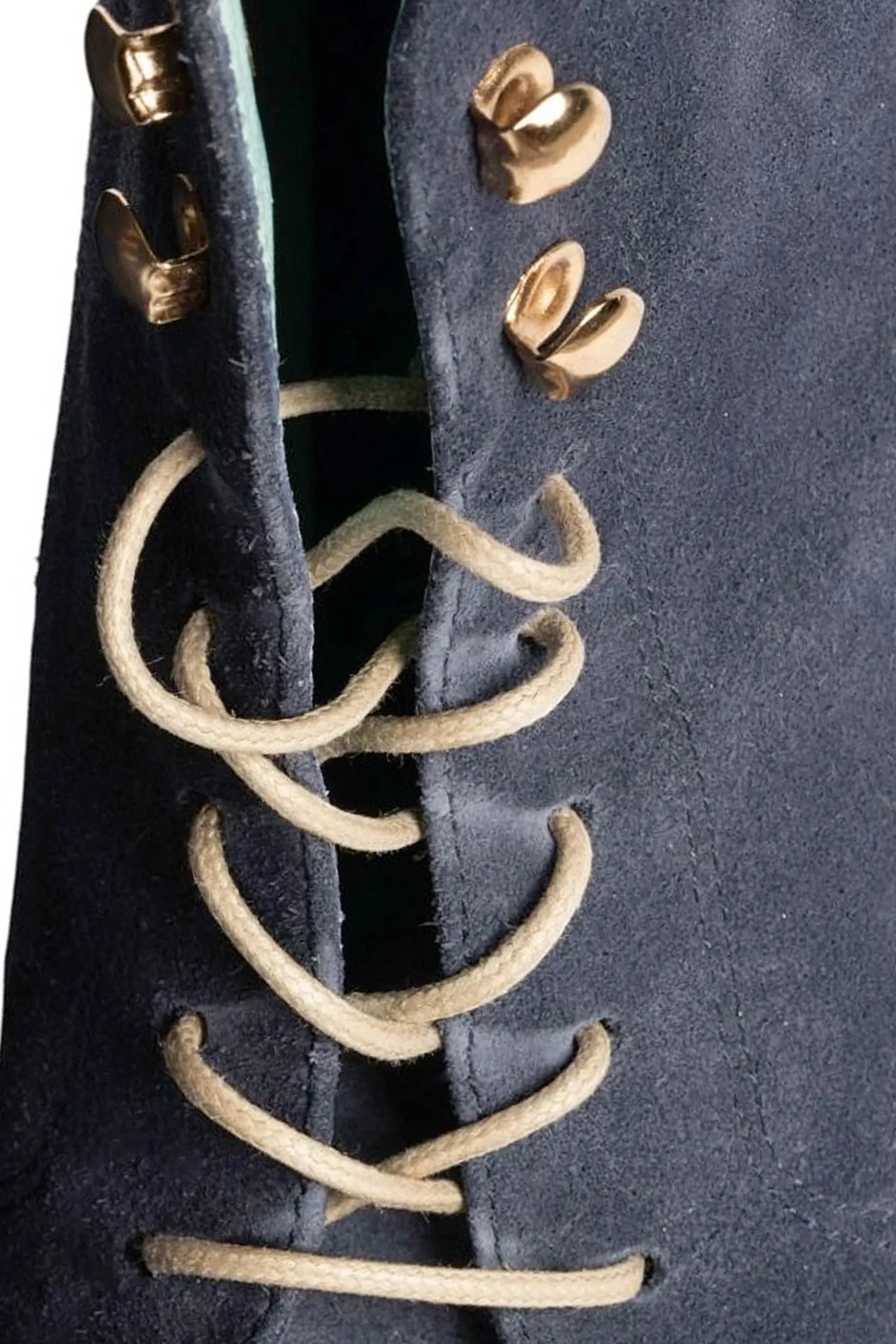 Flat Beige Waxed Cotton Shoelaces