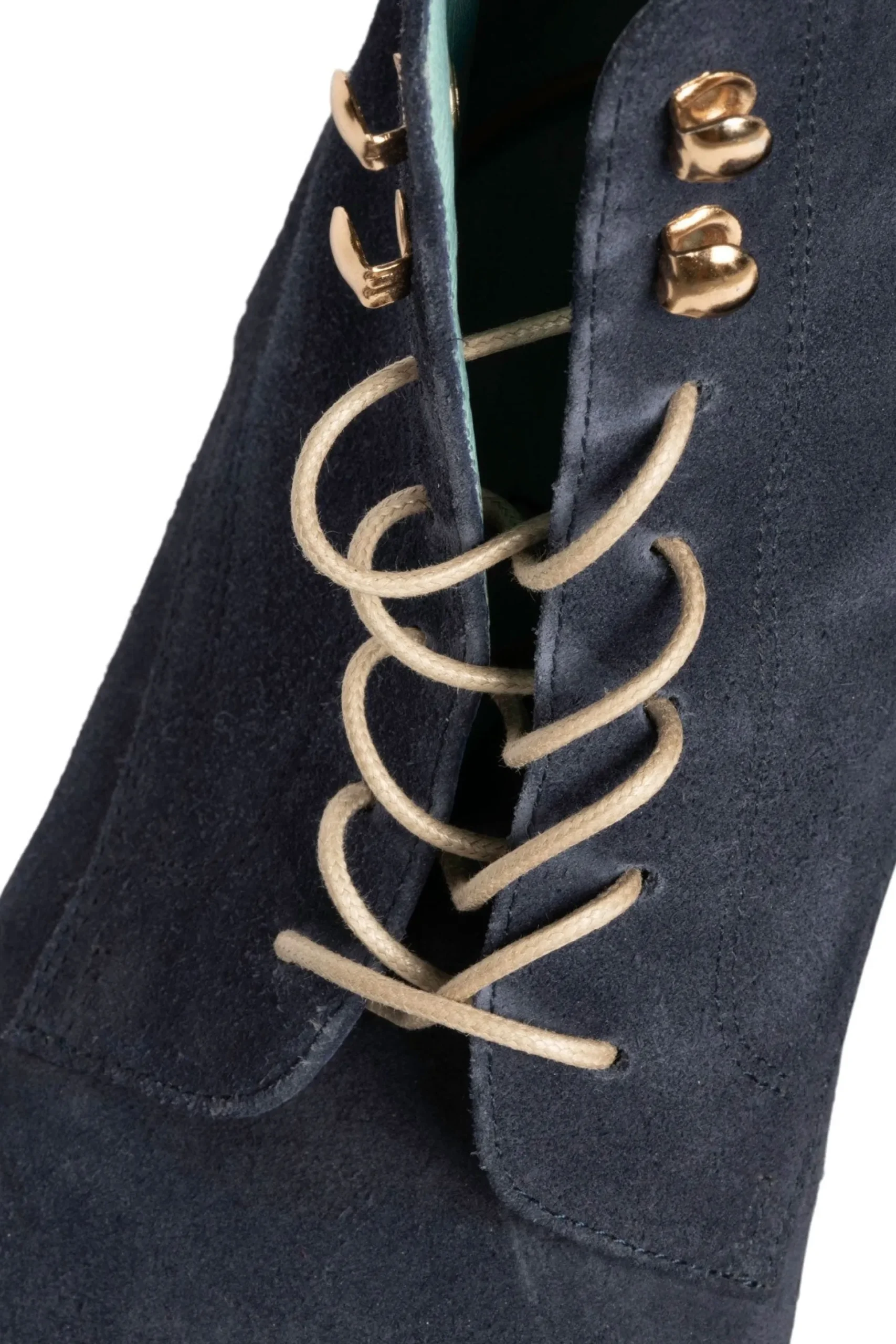 Flat Beige Waxed Cotton Shoelaces