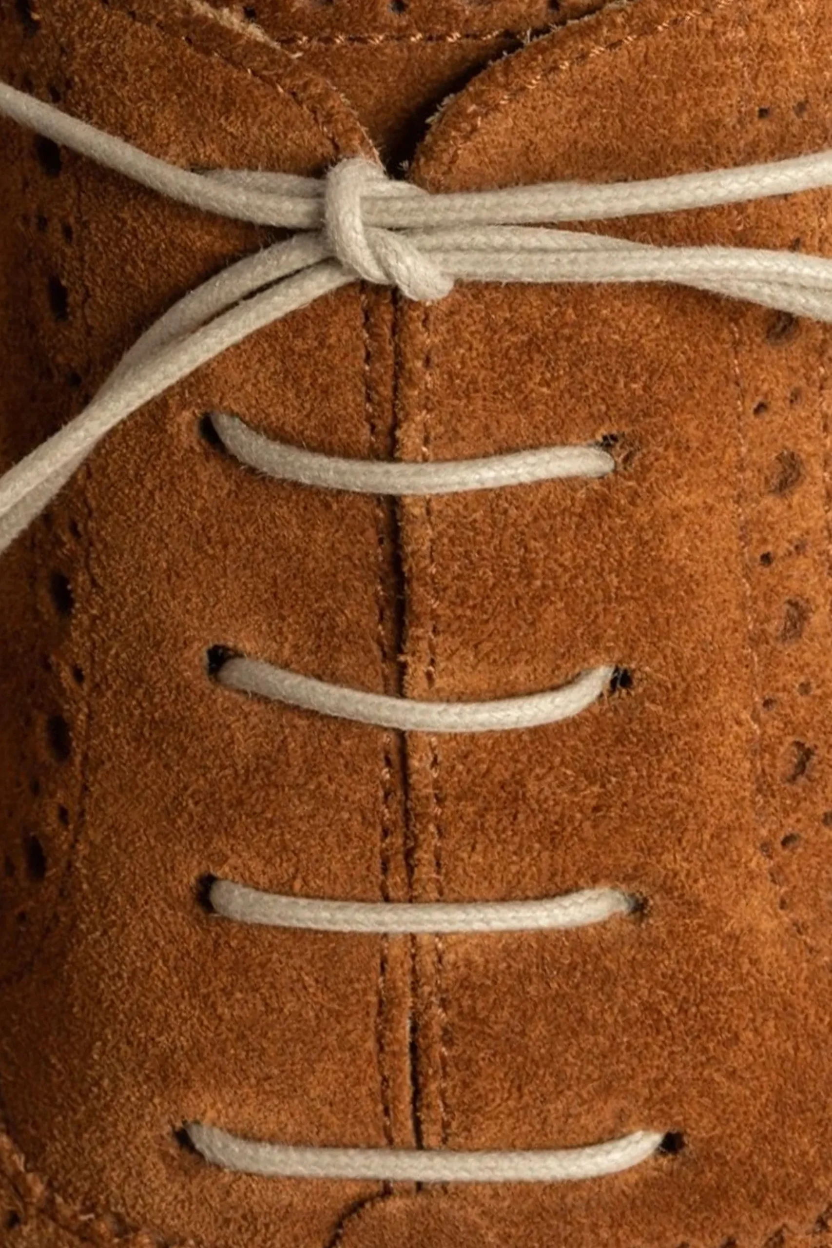 Flat Beige Waxed Cotton Shoelaces