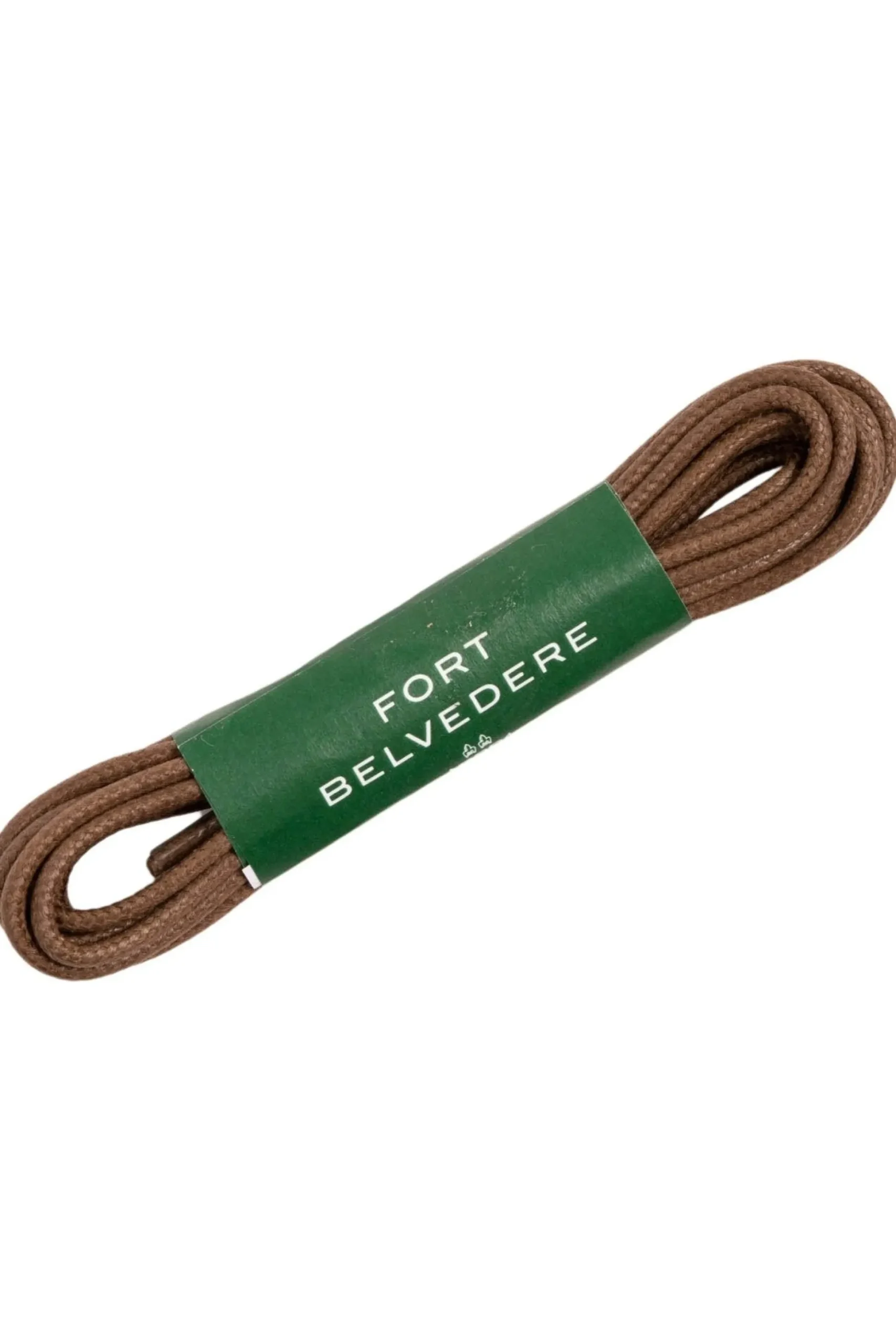 Flat Coffee Brown Waxed Cotton Shoelaces