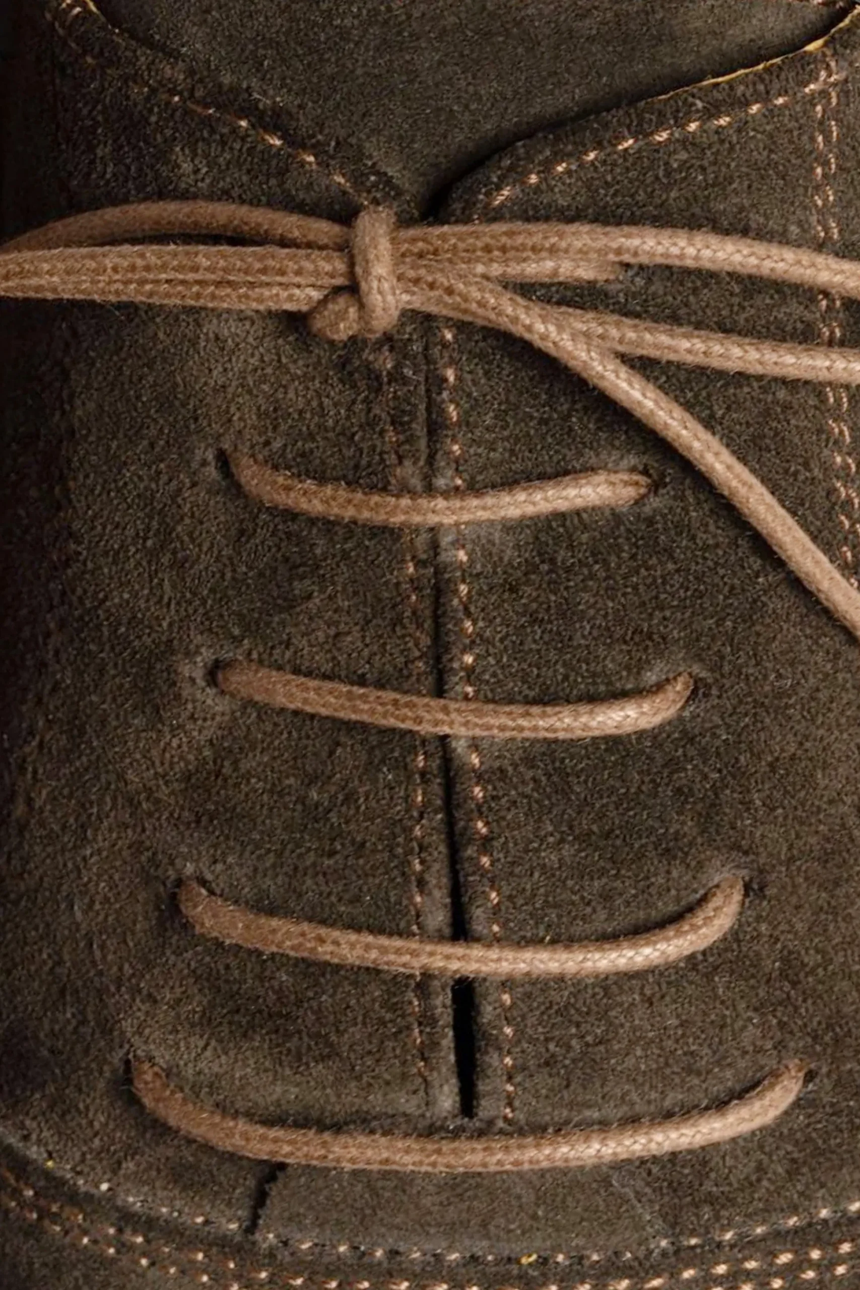 Flat Coffee Brown Waxed Cotton Shoelaces