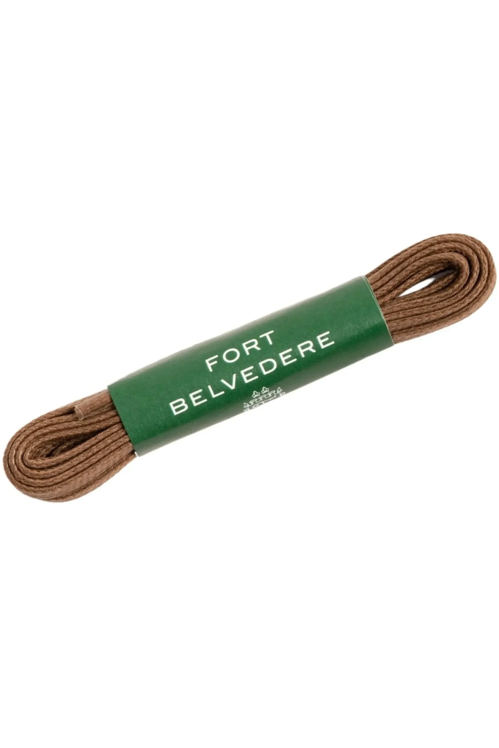 Flat Coffee Brown Waxed Cotton Shoelaces