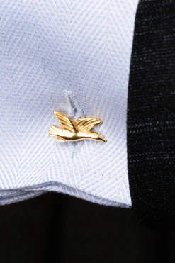 Fox & Goose Yellow Gold Vermeil Cufflinks