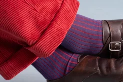 Garnet Red Stancliffe Corduroy Trousers