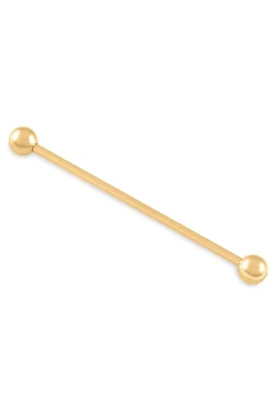 Gold Ball End Collar Bar