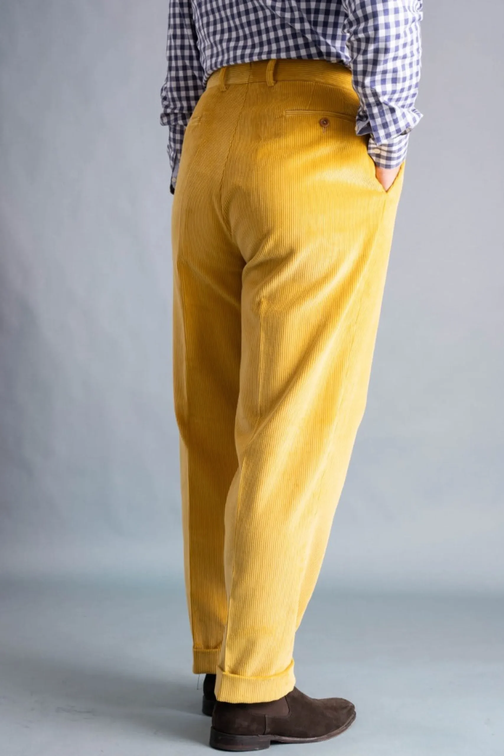 Goldenrod Yellow Stancliffe Corduroy Trousers