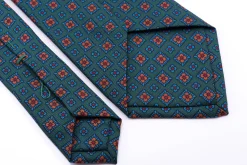 Green Motif Madder Silk Tie