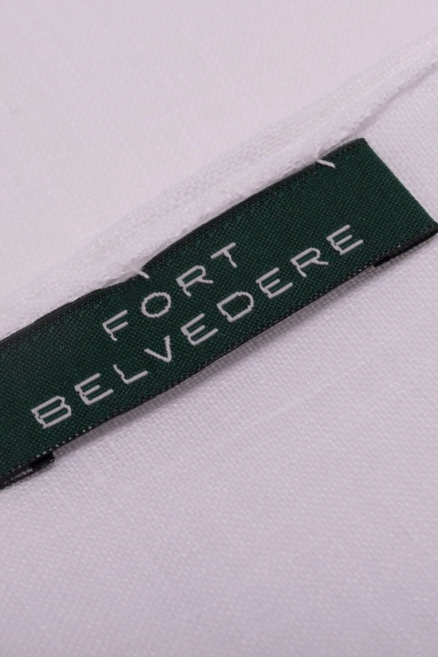 Hand-Embroidered Initial "W" White Linen Pocket Square