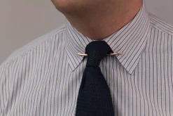 Large Rose Gold 70mm Collar Clip for Modern Medium Spread Collars
